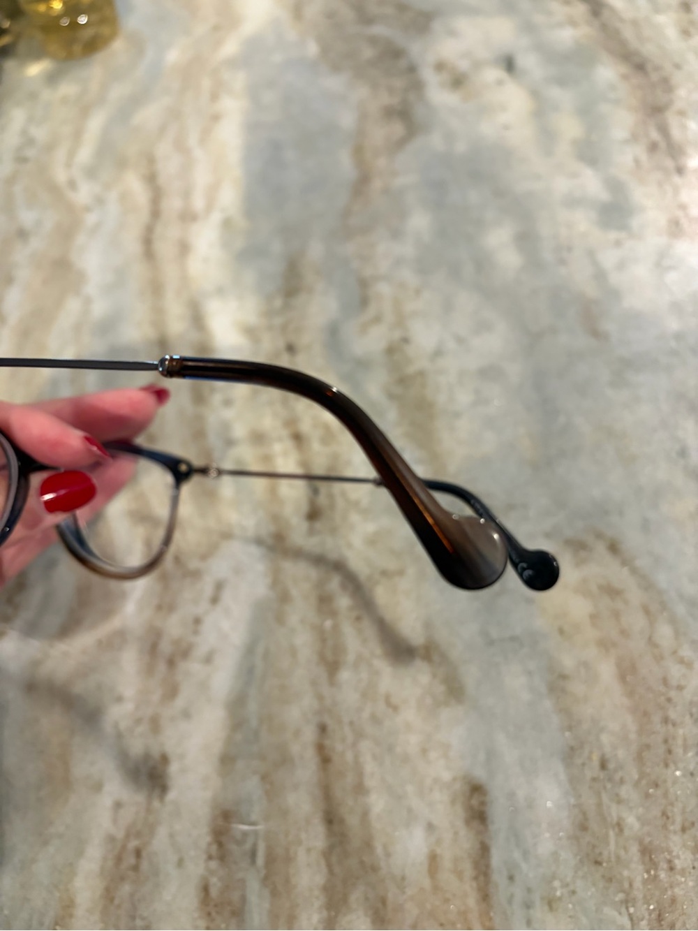 Moncler Tortoiseshell Cat-Eye Glasses Frame, model 5018 092 - Picture 2 of 9